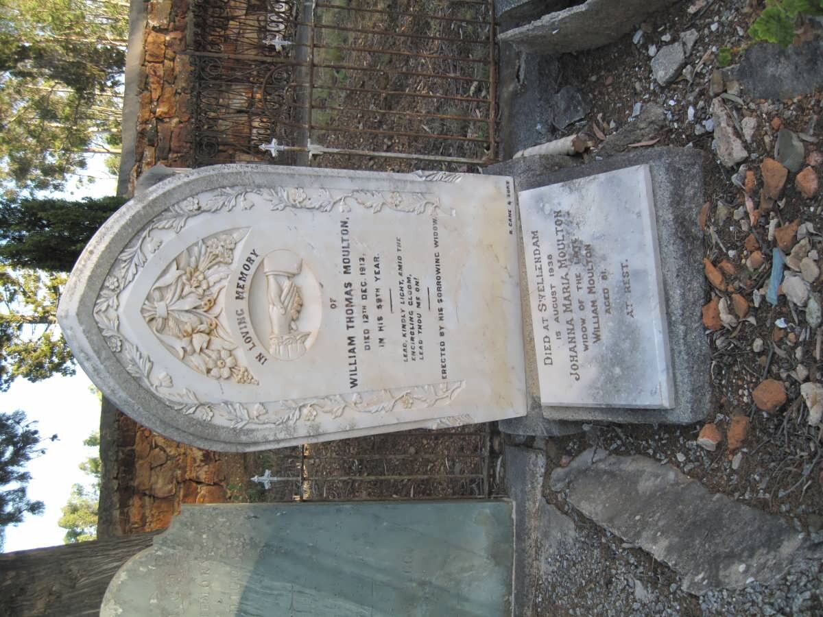 MOULTON William Thomas -1913 &amp; Johanna Maria -1938