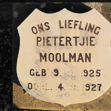 MOOLMAN Pietertjie 1925-1927
