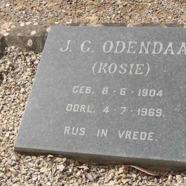 ODENDAAL J.G. 1904-1969