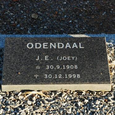 ODENDAAL J.E. 1908-1998