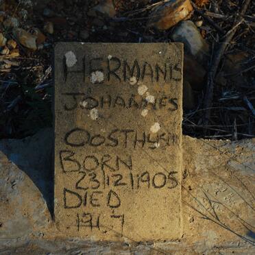 OOSTHYSEN Hermanis Johannes 1905-1967