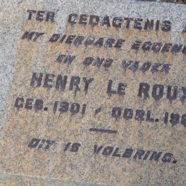 ROUX Henry, le 1901-1964