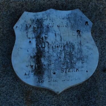 ROTHMANN Louis Pieter 1924-1972 