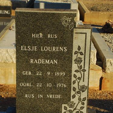 RADEMAN Elsje Lourens 1899-1976