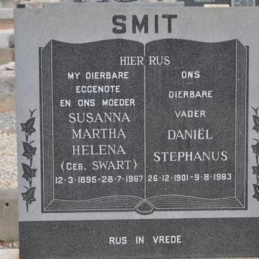 SMIT Daniël Stephanus 1901-1983 &amp; Susanna Martha Helena SWART 1895-1967