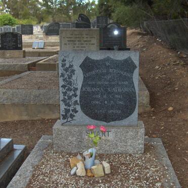 SWART Johanna Catharina 1943-1961 :: BREYTENBACH Jacoba Maria nee SWART 1944-1992 