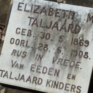 TALJAARD Elizabeth M. 1869-1908