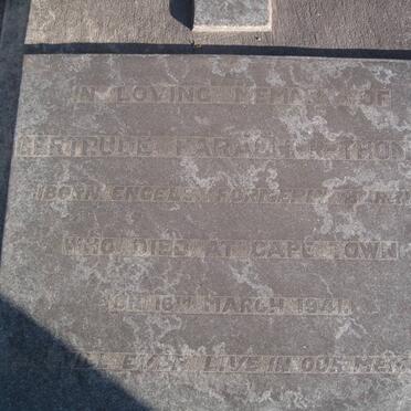 THOMAS Gertrude Faragher formerly BARRY nee ENGELS -1941