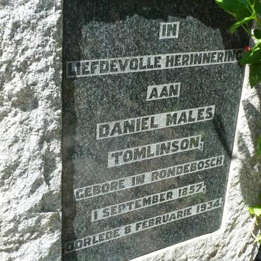 TOMLINSON Daniel Males 1857-1934