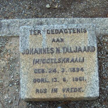 TALJAARD Johannes N. 1894-1961