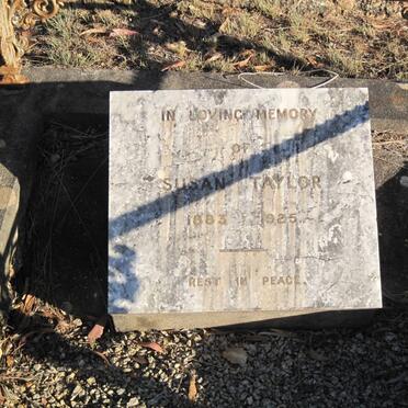 TAYLOR Susan 1883-1925