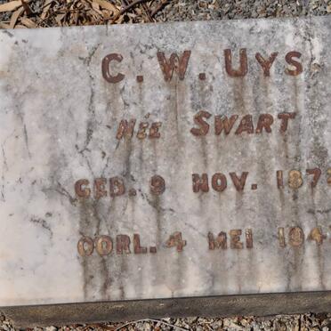 UYS C.W. nee SWART 1872-1943