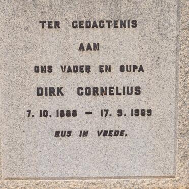 UYS Dirk Cornelius 1888-1969