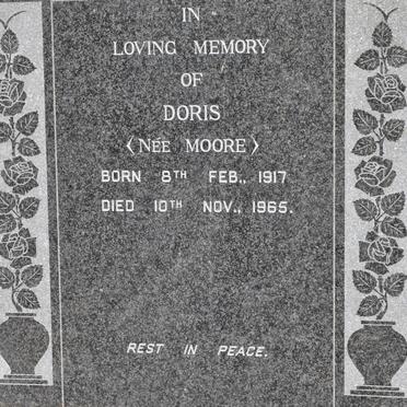 ZYL Doris, van nee MOORE 1917-1965