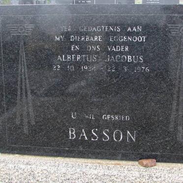 BASSON Albertus Jacobus 1934-1976