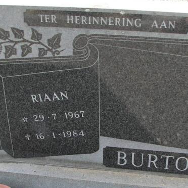 BURTON Riaan 1967-1984