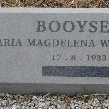 BOOYSEN Maria Magdalena Wilhelmina 1933-