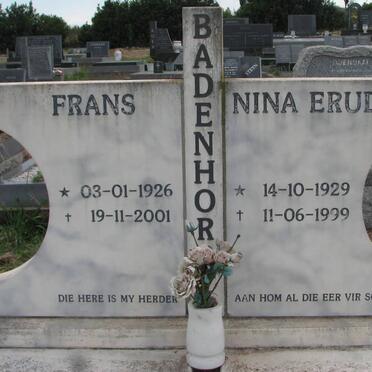 BADENHORST Frans 1926-2001 &amp; Nina Eruda 1929-1999