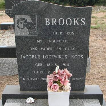 BROOKS Jacobus Lodewikus 1914-