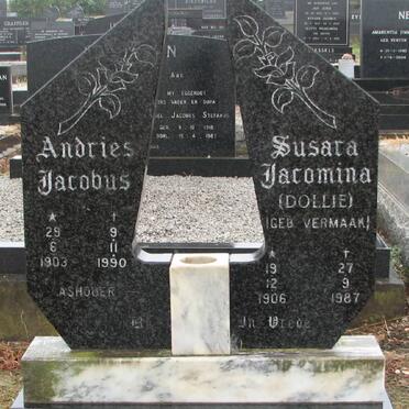 EEDEN Andries Jacobus, van 1903-1990 &amp; Susara Jacomina VERMAAK 1906-1987