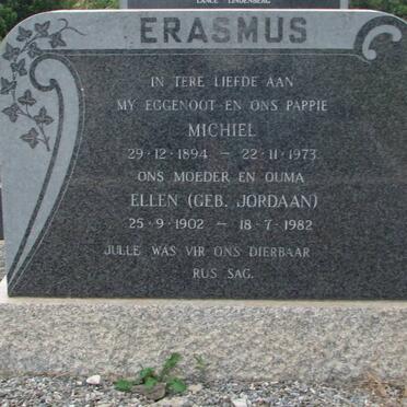 ERASMUS Michiel 1894-1973 &amp; Ellen JORDAAN 1902-1982