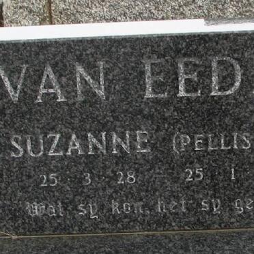 EEDEN Suzanne, van nee PELLISSIER 1928-1988
