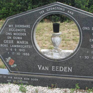 EEDEN Seppie, van 1911-1990 &amp; Gesie Maria LAMBRECHTS 1910-1988
