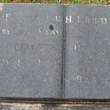 JORDAAN H.J. 1912-1981