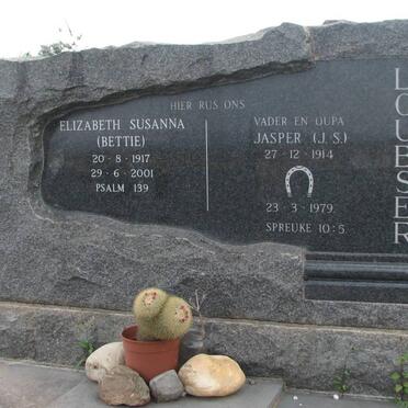 LOUBSER J.S. 1914-1979 &amp; Elizabeth Susanna 1917-2001