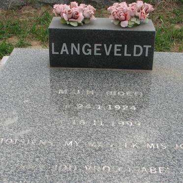 LANGEVELDT M.J.M. 1924-1999