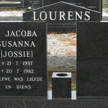 LOURENS Jacoba Susanna 1937-1982