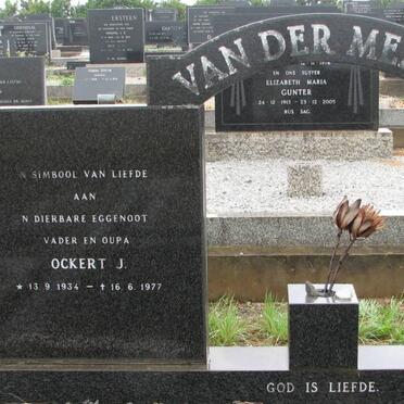 MERWE Ockert J., van der 1934-1977
