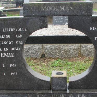 MOOLMAN Albertus 1910-1998 &amp; Miemie 1915-1997