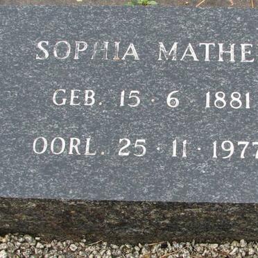 MATTHEE Sophia 1881-1977