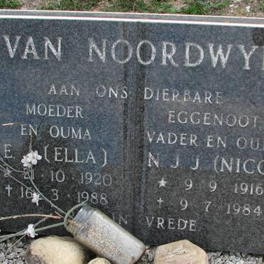 NOORDWYK N.J.J., van 1916-1984 &amp; E.?. 1920-1988