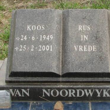NOORDWYK Koos, van 1949-2001