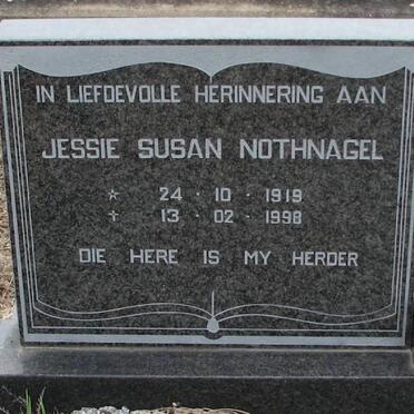 NOTHNAGEL Jessie Susan 1919-1998