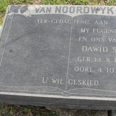 NOORDWYK Dawid S.J., van 1880-1974
