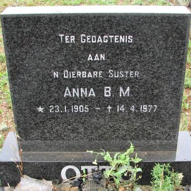 OTTO Anna B.M. 1905-1977