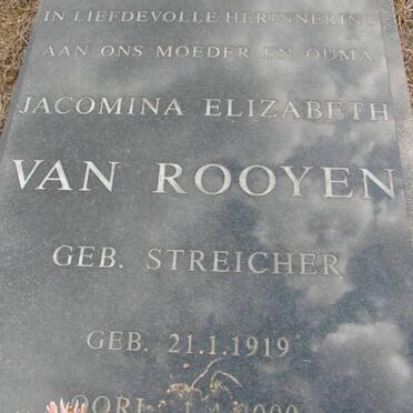 ROOYEN Jacomina Elizabeth, van nee STREICHER 1919-2000