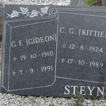STEYN G.F. 1910-1991 &amp; C.G. 1924-1989