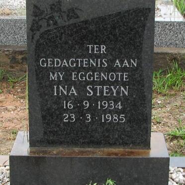 STEYN Ina 1934-1985