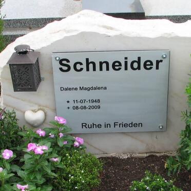 SCHNEIDER Dalene Magdalena 1948-2009