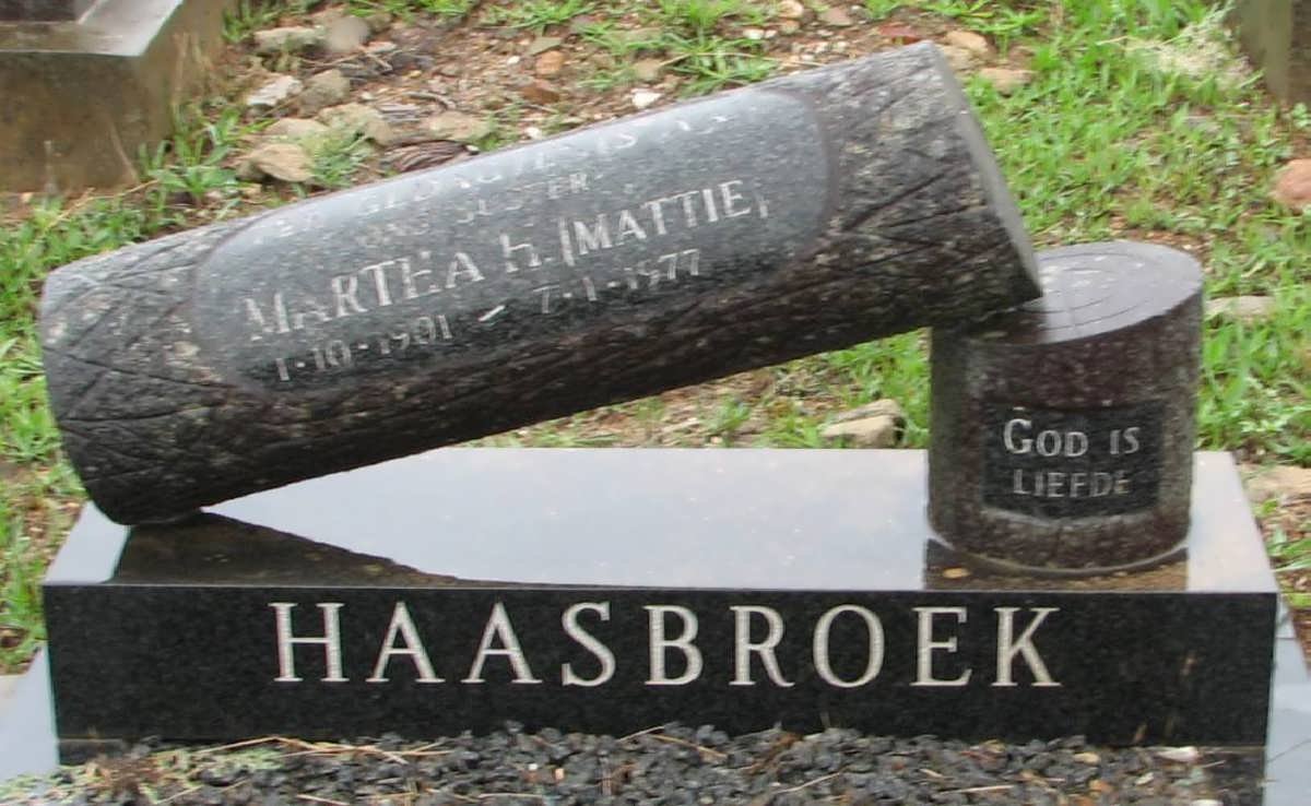 HAASBROEK Martha H. 1901-1977