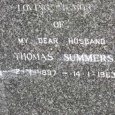SUMMER Thomas 1897-1963