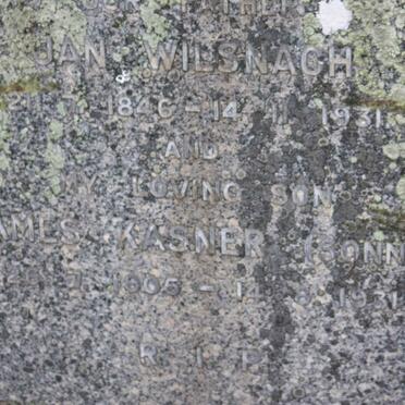 WILSNACH Jan 1846-1931 :: WILSNACH James Kasner 1905-1931