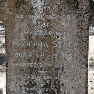 SEALS Martha 1857-1924