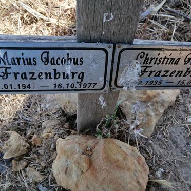 FRAZENBURG Marius Jacobus 1941-1977 &amp; Christina Johanna 1935-2010