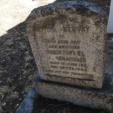 ABRAHAMS Christoffel J. 1911-1944