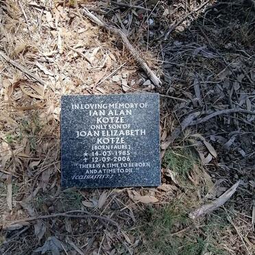 KOTZE Ian Alan 1985-2006